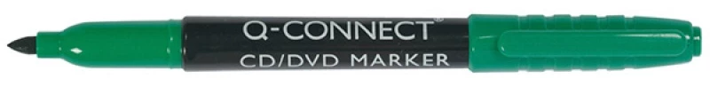 Marker do płyt CD i DVD Q-Connect, okrągła, 1mm, zielony