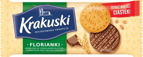 Herbatniki Krakuski Florianki, z czekoladą, 171g
