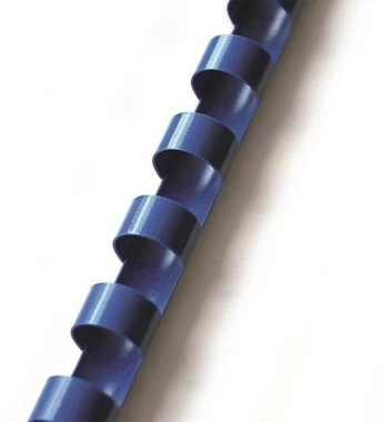 Grzbiety do bindowania Argo, plastik, 12.5mm, 100 sztuk, niebieski
