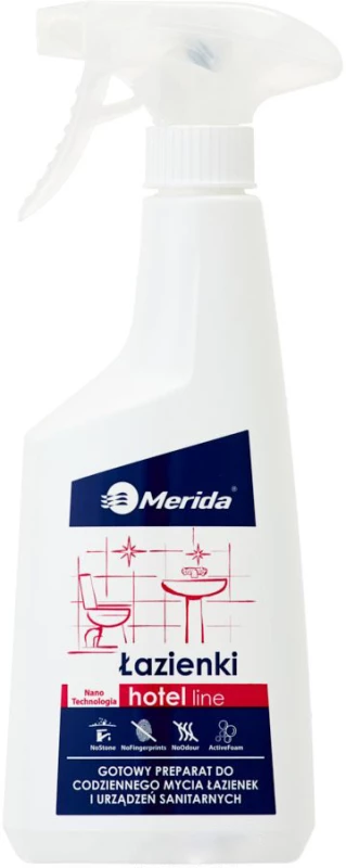 Środek do mycia łazienek i urządzeń sanitarnych Merida, Biuro &amp; Hotel Line, 0.5l