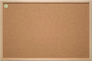 Tablica korkowa 2x3, w ramie drewnianej, 30x40cm, brązowy