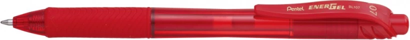 Pióro kulkowe automatyczne Pentel, EnerGel BL-107, 0.7mm, czerwon
