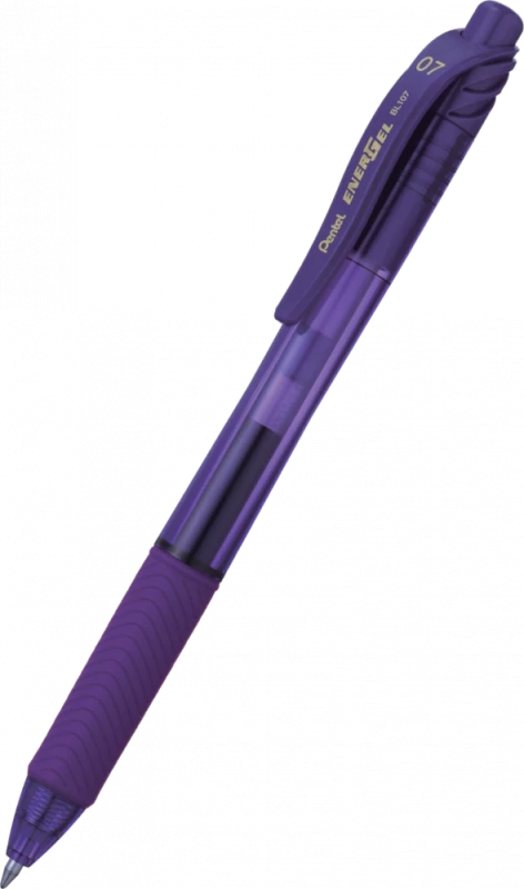 Pióro kulkowe automatyczne Pentel, EnerGel BL-107, 0.7mm, fioletowy