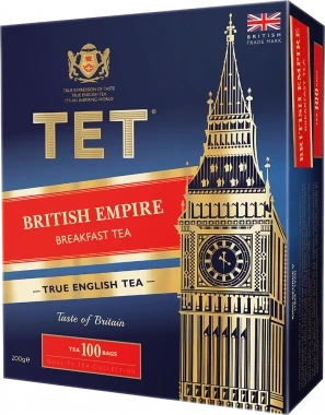 Herbata czarna w torebkach Tet The British Empire, 100 x 2g