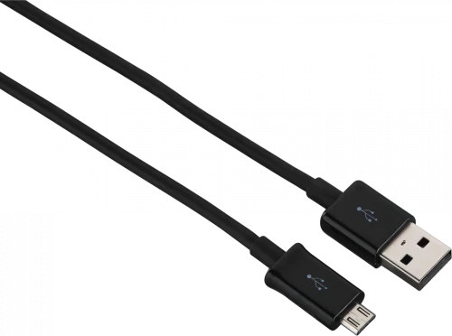 Kabel USB 2.0- Micro USB B Hama, 0.9m, czarny