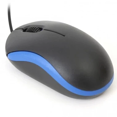 Mysz przewodowa OMEGA OM-07, optyczna, czarno-niebieski