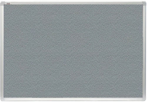 Tablica tekstylna 2x3, w ramie aluminiowej, 150x100cm, szary