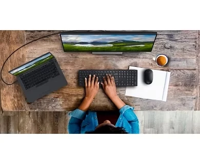 Zestaw bezprzewodowy Dell KM5221W, klawiatura + mysz, czarny