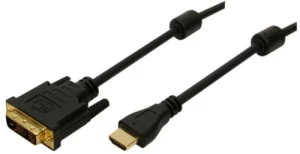 Kabel HDMI-DVI LogiLink, 2m, czarny
