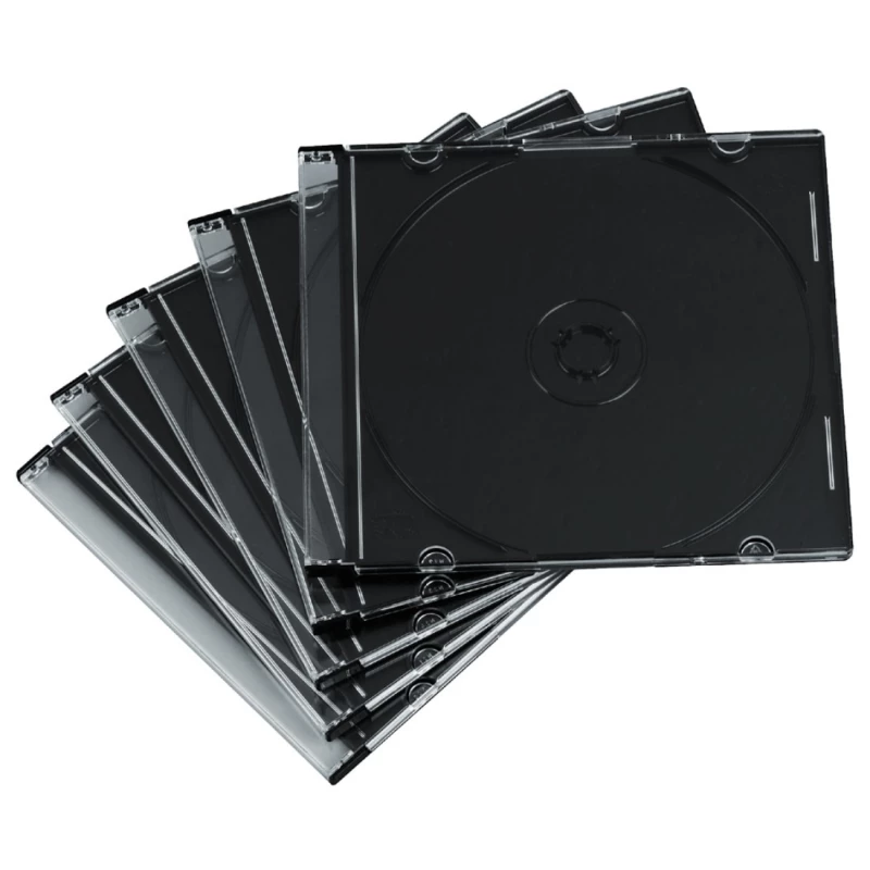 Pudełko na płyty CD/DVD Hama Slim, 20 sztuk, czarny