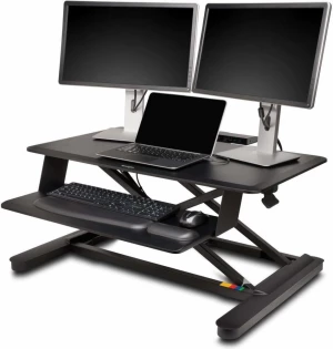 Stanowisko na biurko Kensington, SmartFit do pracy w pozycji stojącej lub siedzącej, czarny