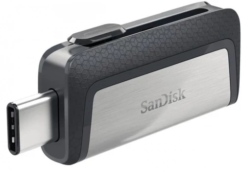 dysk SanDisk Ultra Dual Drive Type-CTM Flash Drive, USB-C, 32GB, srebrno-szary
