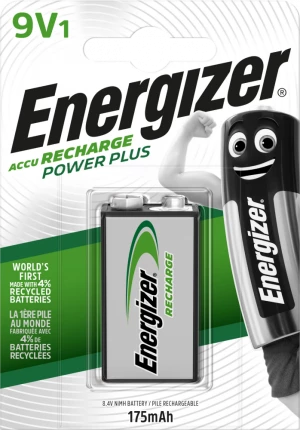 Akumulator Energizer Power Plus, E, HR22, 9V, 175mAh, 1 sztuka