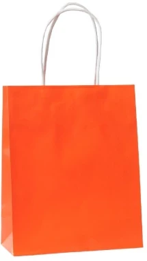 Torba papierowa Ecobag, 180x80x225mm, 250 sztuk, pomarańczowy