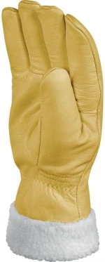 Rękawice ocieplane Delta Plus FBF15, skóra licowa bydlęca, rozmiar 10, żółty