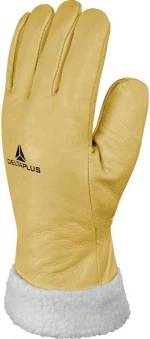 Rękawice ocieplane Delta Plus FBF15, skóra licowa bydlęca, rozmiar 8, żółty