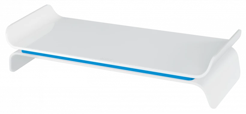 Podstawka pod monitor Leitz Ergo WOW, 209x112x483mm, biało-niebieski