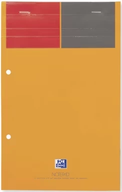 Blok biurowy w linie Oxford International Notepad, A4+, 80 kartek,