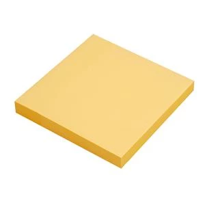 karteczki samoprzylepne Memobe, 75x75mm, 100 karteczek, żółty