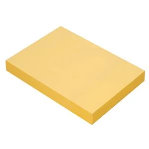 karteczki samoprzylepne Memobe, 50x75mm, 100 karteczek, żółty 