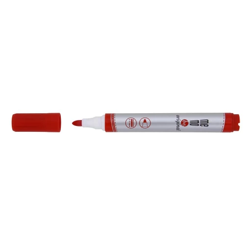 Marker suchościeralny MemoBe z okrągłą końcówką (2-3mm) w czerwonym kolorze