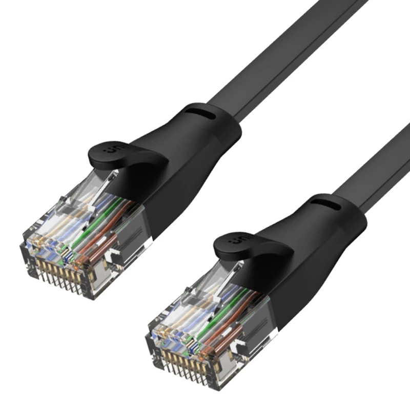 Kabel sieciowy UTP Ethernet Cat. 6 Unitek, płaski, 3m, czarny