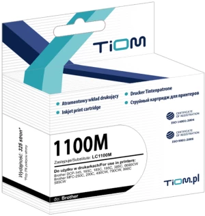 Tusz Tiom Ti-B1100/980M LC-1100 M (LC1100M) o wydajności 325 stron w kolorze purpurowym (magenta)
