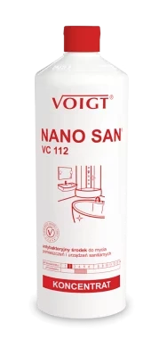 środek antybakteryjny do mycia pomieszczeń i urządzeń sanitarnych Voigt, Nano San VC-112 1l 