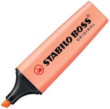 Zakreślacz Stabilo Boss Original 70/126, ścięta, pastelowy pomarańczowy