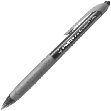 Długopis automatyczny Stabilo Performer+ X-Fine, kolor szary, tusz czarny