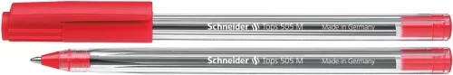 długopis Schneider TOPS 505, M, czerwony