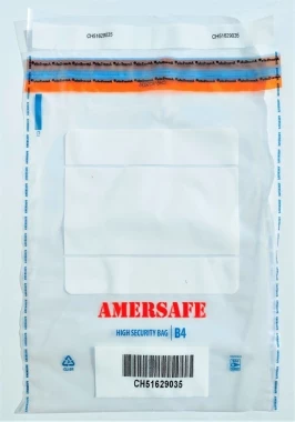 Koperta bezpieczna Amersafe, B4, 50 sztuk, przezroczysty