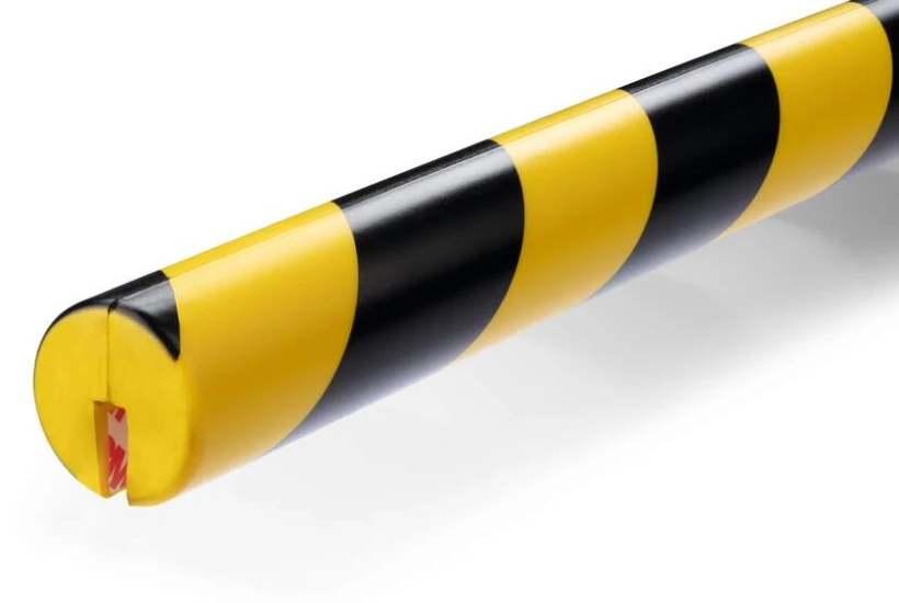  profil ochronny ostrzegawczy Durable E8R, ochrona krawędzi, wcięcie 8mm, 1m, żółto-czarny