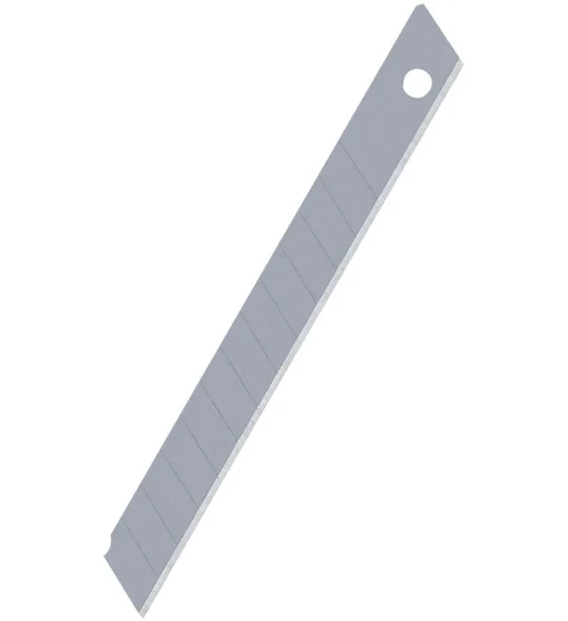 Ostrza wymienne do nożyków Grand, Nr1, 9mm, 10 sztuk, srebrny
