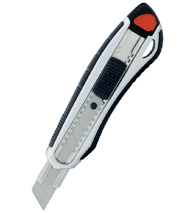 nożyk z wymiennym ostrzem Grand GR-8100, aluminiowy, 18mm, srebrny