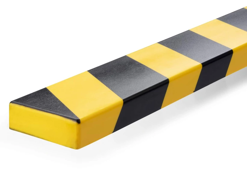 Profil ochronny ostrzegawczy Durable S20, ochrona powierzchni, powierzchnia kleju 60mm, 1m, żółto-czarny 
