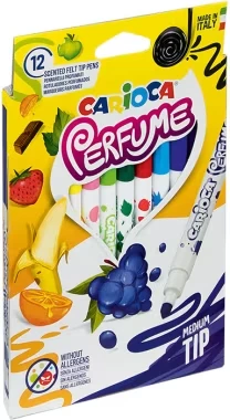 Pisaki zapachowe Carioca Xplosion, 12 sztuk, mix kolorów 