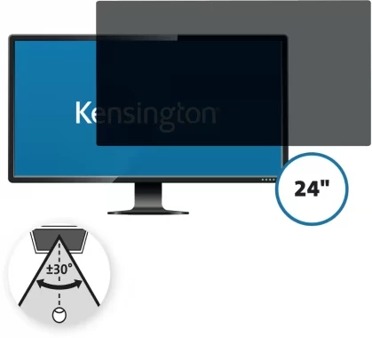filtr prywatyzujący do monitorów Kensington, 16:9, 24", czarny
