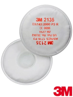 Filtry przeciwpyłowe 3M FI-2000-P3, 20 sztuk, biały (c)