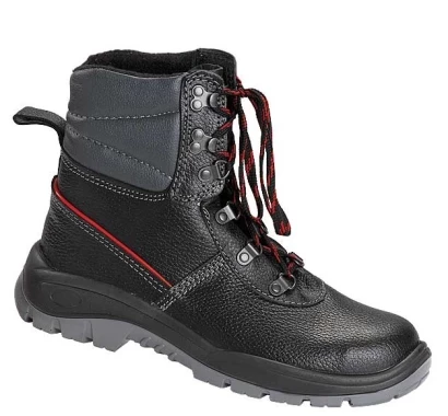 Buty robocze bezpieczne PPO Strzelce Opolskie, PPO Winter model  0151, S1 CI SRC, skóra naturalna,  rozmiar 45, czarny