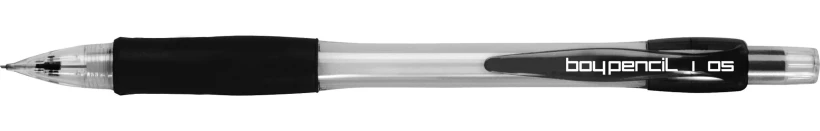 Ołówek automatyczny Rystor Boy-Pencil, 0.5mm, z gumką, czarny