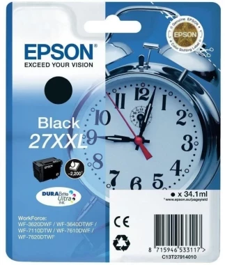 Tusz Epson 27XXL (C13T27914012), 34.1ml, black (czarny)