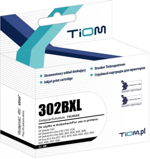 Tusz Tiom Ti-H302BXL (HP 302BXL, F6U68AE), 480 stron, black (czarny)