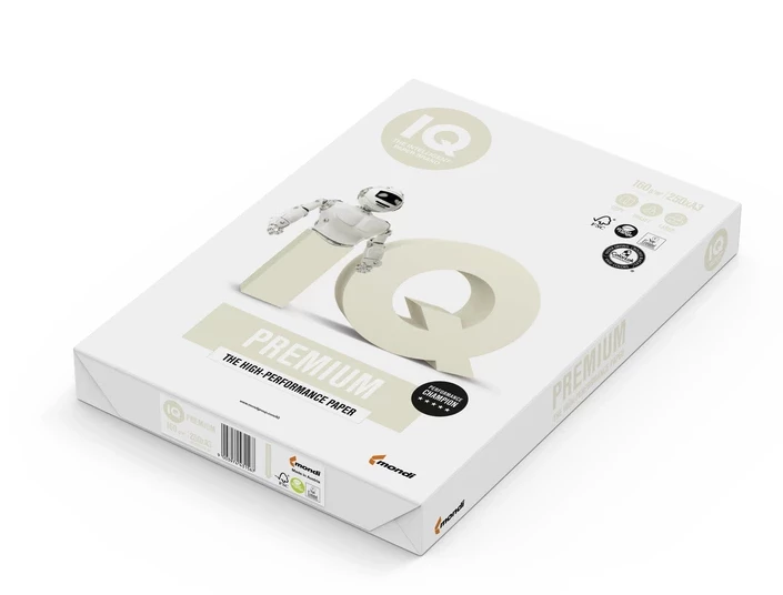 Papier ksero ekologiczny IQ Premium, A3, 160g/m2, 250 arkuszy, biały