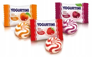 Cukierki karmelki Roshen Yogurtini, owocowo-śmietankowy, 1kg