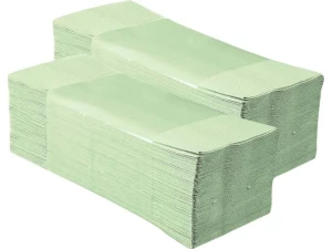 Ręcznik papierowy Merida Classic, jednowarstwowy, w składce V, 20x200 składek, zielony