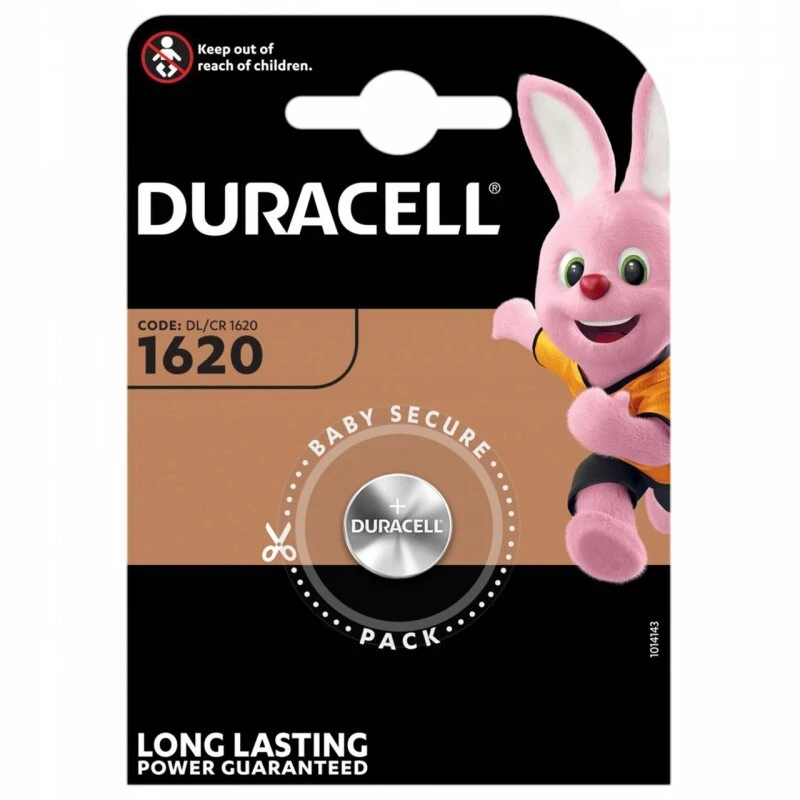 Bateria litowa Duracell, CR1620, 1 sztuka