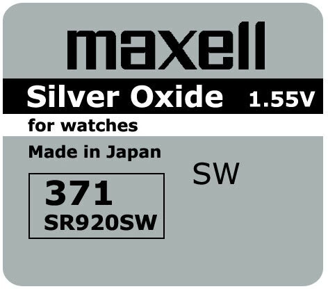 Bateria srebrowa Maxell 371/SR920SW, 1 sztuka