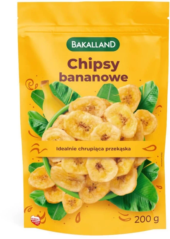 Chipsy bananowe Bakalland, 200g