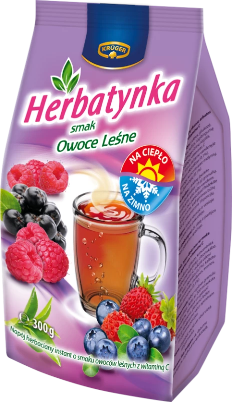 Herbata rozpuszczalna Herbatynka Krüger, owoce leśne z wit C, 300g